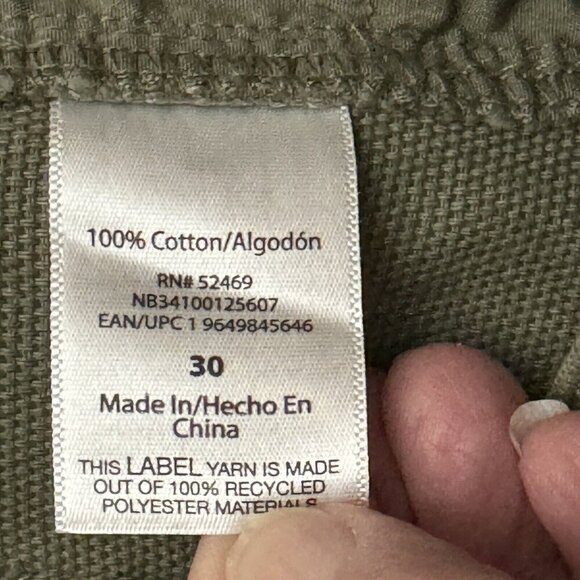 NO‎ BOUNDARIES Canvas Carpenter Pants Unisex Green Artichoke Slouch Grunge NEW - Picture 5 of 8